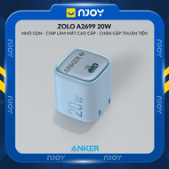 Củ Sạc Nhanh Anker Zolo 20W 30W Hỗ Trợ QC3.0/PD3.0 Chân Gập Cho Điện Thoại iPhone Samsung Sony LG