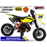 Gazgas 50cc Mini Trail Decal Sticker KTM/ SSR Full Body/ Free Custom