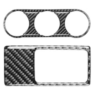【LUN】-for MX-5 Miata Roadster Carbon Fiber Air Conditioning Buttons Frame Trim 2016+ MX5 ND & Head L