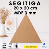 Triangle 20 cm - MDF 3 mm - Custom MDF board