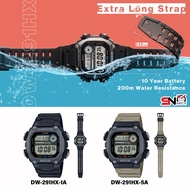 Casio DW-291HX 10-Year Battery Life Extra-Long Band Series Digital Resin Band Men Sports Watch Jam T