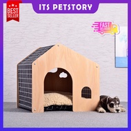 Shed-style Pet House Dog House Cat House Pastoral Design Birch Wood Dog Bed Dog Mat Its Petstory