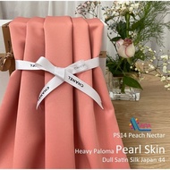 PS1-PS50 Paloma Pearl Skin Dull Satin Japan Bidang 44/45 Price For 0.5m Ana Textile Warna Merdeka