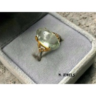 Batu kecubung hijau( cincin perempuan)