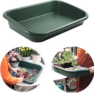 Garden Tidy Tray,Plastic Plant Drip Trays for Planters,Multifunctional One Piece Potting Tray for Seeding, Mixing, Growing and Pot Storage,Succulent and Cactus Soil Potting Mix Tray 23"x16.4"x4.3"