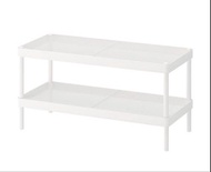 Ikea 白色 雙層鞋架 Shoe Rack