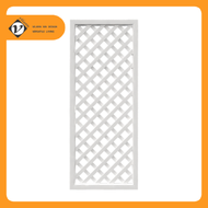 Vilann แผงระแนง แผงบังตา แผงบังแดด uPVC รุ่น LATTICE สีขาว ขนาดกว้าง 80 x สูง 200 ซม. ใช้งานได้ทั้งภ