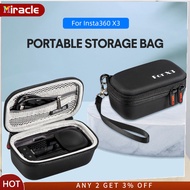 MIRACLE Camera Bag Portable Carrying Case Outdoor Storage Handbag Compatible For Insta360 One X3 Panoramic Camera