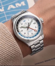 [包順豐] Pan Am x Timex Waterbury GMT 41mm Stainless Steel Bracelet Watch TW2Y94600 Quartz Watch