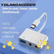 YOLA Type-C to 3.5m Tablet Headphone USB Splitter Audio Converter