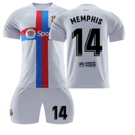 [In Stock] NO.9 Robert Lewandowskis NO.30 Gavis NO.8 Pedris NO.21 Frenkie De Jongs Men Kids Boy Shor