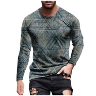 Men's 2023 Autumn Designer Vintage Blouse Tops Casual T Shirt Graphic Abstract Long Sleeve Print Fas