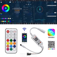 Mạch Điều Khiển RF Cho Led Đuổi WS2812 WS2811 1903 Kèm Remote (có mạch Bluetooth cảm nhạc)