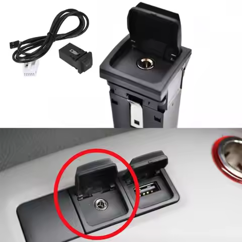 Durable Car AUX Switch Interface Adapter In Socket With Cable Harness For VW RCD510 RCD310 RNS315 Je