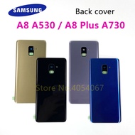 NEW for SAMSUNG Galaxy A8 A530 A530F A8+ Plus A730 A730F 2018 Back Glass Battery Cover Rear Door Hou