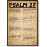 Psalm 27 Bible Poster Psalm Wall Art Print Christian Scripture Verse Psalm Quote Bible Quotes For Ro