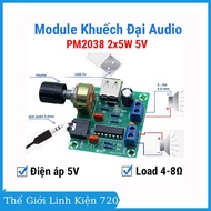 Module khuếch đại Audio PM2038 2x5W 5V làm mạch loa mini điện thoại laptop