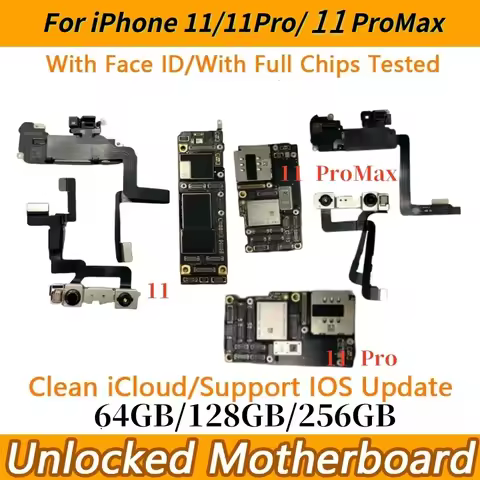Unlocked For iPhone 11 Pro 11 Pro Max Unlocked Motherboard Full Chips Mainboard Clean iCloud Logic B
