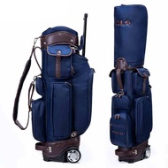 XYPOLOGOLF Golf bag Men's Golf Bag Lightweight Trolley Bag Ball Bag with Wheels Golf bag Dark Blue