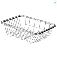 Dish Drying Rack Expandable Dishes Drainer Over The Sink Adjustable Arms Dish Drainer, Dish Rack in 