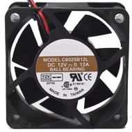 6025 C6025B12L 12V 0.12A 6CM silent cooling fan