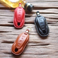 新款保時捷汽車鑰匙皮套 電動車 Porsche Macan Cayenne Taycan