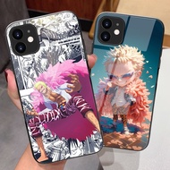 Doflamingo One Piece Glass Phone Case For iPhone 17 Air 16 Pro Max 16e 15 Pro Max 14 13 12 11