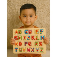 - Puzzle Wooden Puzzle Toys Alphabet Number Geometry Puzzle 3D Jigsaw ABC 123 Puzzle Wooden Toys