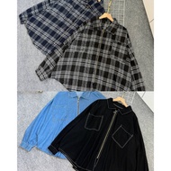 ARINA BLOUSE/ ARINI BLOUSE/ BLOUSE FLANEL BLOUSE/ JEANS BLOUSE OVERSIZE BLOUSE