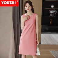 2025 new women's sleeveless off shoulder professional dress workwear 910