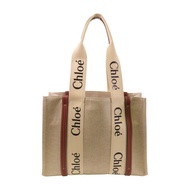 Chloe 帆布Woody Tote Medium肩背袋