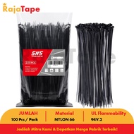 (2.5 mm x 100 mm) SNS Cable Ties White, Black, 1 Pack contains 100 PCS RajaTape