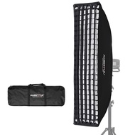 AMBITFUL 12" x 47" / 30 x 120cm Honeycomb Grid Softbox, Bowens Mount Softbox Compatible Studio Flash