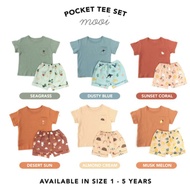 Mooi T-Shirt Kids Tshirt Pocket Tee Set Babycute Moslem