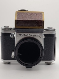 清 東德中片幅Pentacon Six TL 連鏡 Carl Zeiss Jena DDR MCS 1:2.8 f=180 連遮光罩
