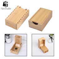 [Serenable] Bamboo Dice, Collapsible Dice Box, Wooden Rolling Box, Dice Tray for Board Games, Tablet
