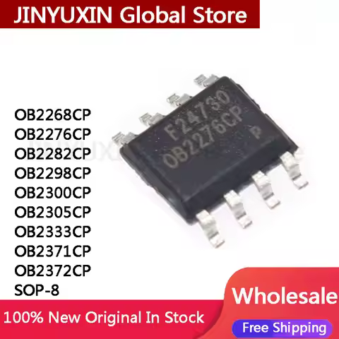 10Pcs OB2268CP OB2276CP OB2276 OB2282CP OB2298CP OB2300CP OB2305CP OB2333CP OB2371CP OB2372CP SOP-8 