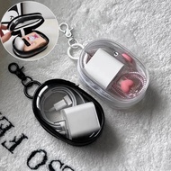 Transparent Data Cable Charger Storage Bag Cable Organizer Waterproof Travel Bag Organizer Mobile Ph