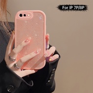 Raimondo Pearl Black Pink Crystal Shell Softcase Untuk IPhone 7/8Plus/11/11Pro/13/XR