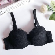 New store openingPlus Size Bra B C D E F G H Cup 34 36 38 40 42 44 Black Lace Top Bra For Women Larg