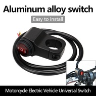 Motorcycle Driving Light Switch Aluminum Mini Switch 3 Way Switch On Off On Universal Switch Waterpr
