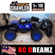 kereta mainan control*mainan* kereta kawalan jauh﹢kereta control﹢ BEST SELLER Rc Car 1/18 Rc Crawler Metal Mini Rock C