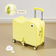 可坐騎行少年兒童拉杆箱可坐騎小型新款萬向輪密碼鎖少兒行李箱