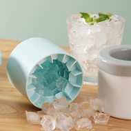 [G-Plus Studio] Pinch Ice Bucket Silicone Ice Box Push Type Ice Box Ice Cube Mold Food Grade Cylindrical Ice Tray Ice Storage Box Small Ice Cube Mold Easy to Release Ice Tray Ice Maker