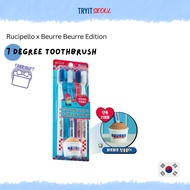 [Rucipello x Beurre Beurre Edition] 7 Degree Toothbrush 4ea Set (+Stand)