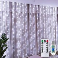 1pc 3 Meters/10ft 100/200/300 LED Curtain String Lights, USB Powered, Hanging On Curtains For Decora