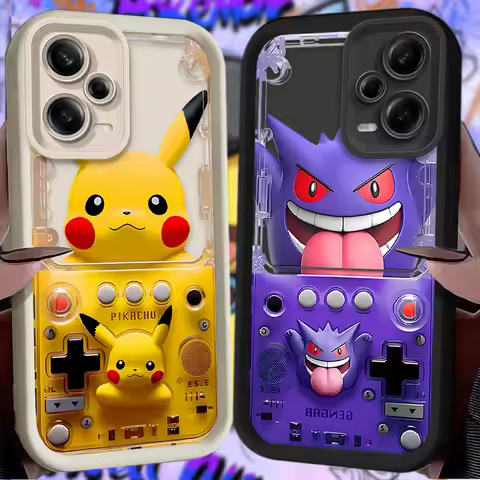 Cute P-Pokemon Gengar Game Case for Xiaomi Redmi Note 13 11 12 Pro Plus 4G 5G 10S 11S 9S 12S 10 9 Re
