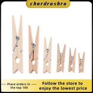 CHARDRUSHRU 100Pcs Sundries Garden Washing Line Craft Wooden Clothespin Clothes Pegs Pine Wood Clips Photo Paper Pegs
