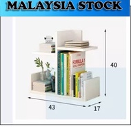 Sturdy Wooden Table Top Book Rack Book Shelf Table Organizer (2kg)