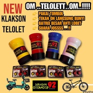 KLAKSON TELOLET UNTUK SEPEDA / BEL SEPEDA BASURI Outdoor - TOMBOL SEPEDA MERAH